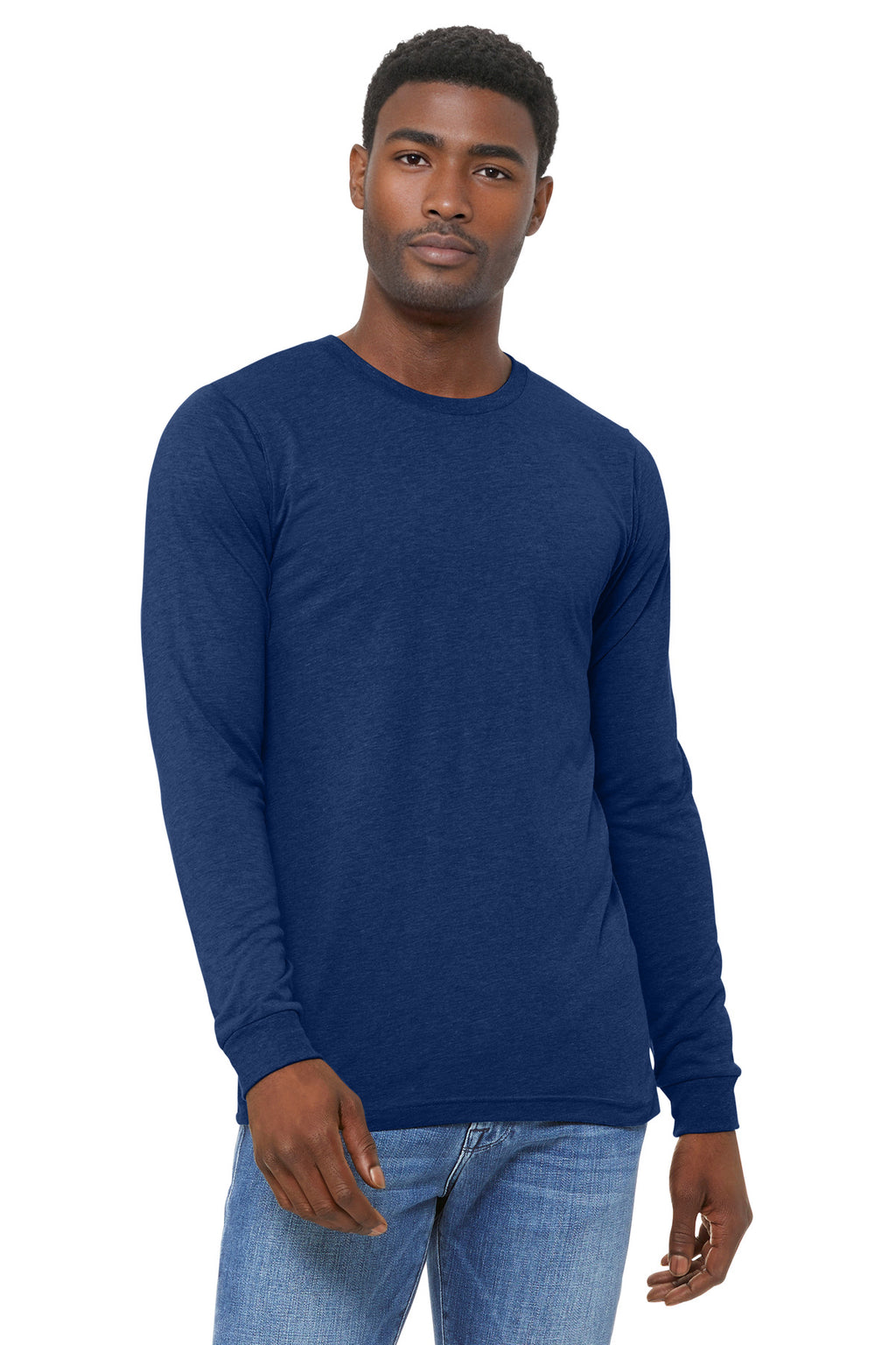 BELLA+CANVAS® Unisex Textured Jersey V-Neck Tee