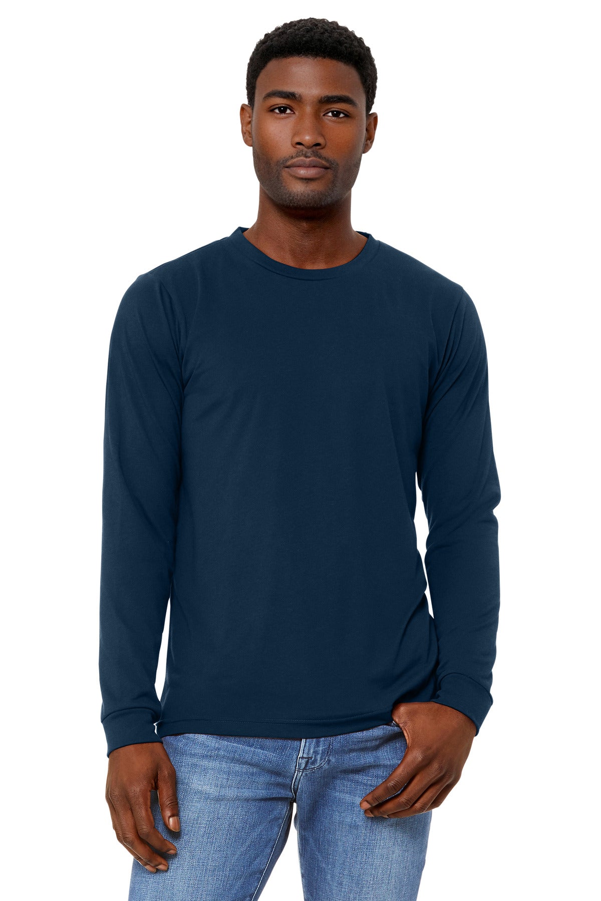 BELLA+CANVAS® Unisex Textured Jersey V-Neck Tee