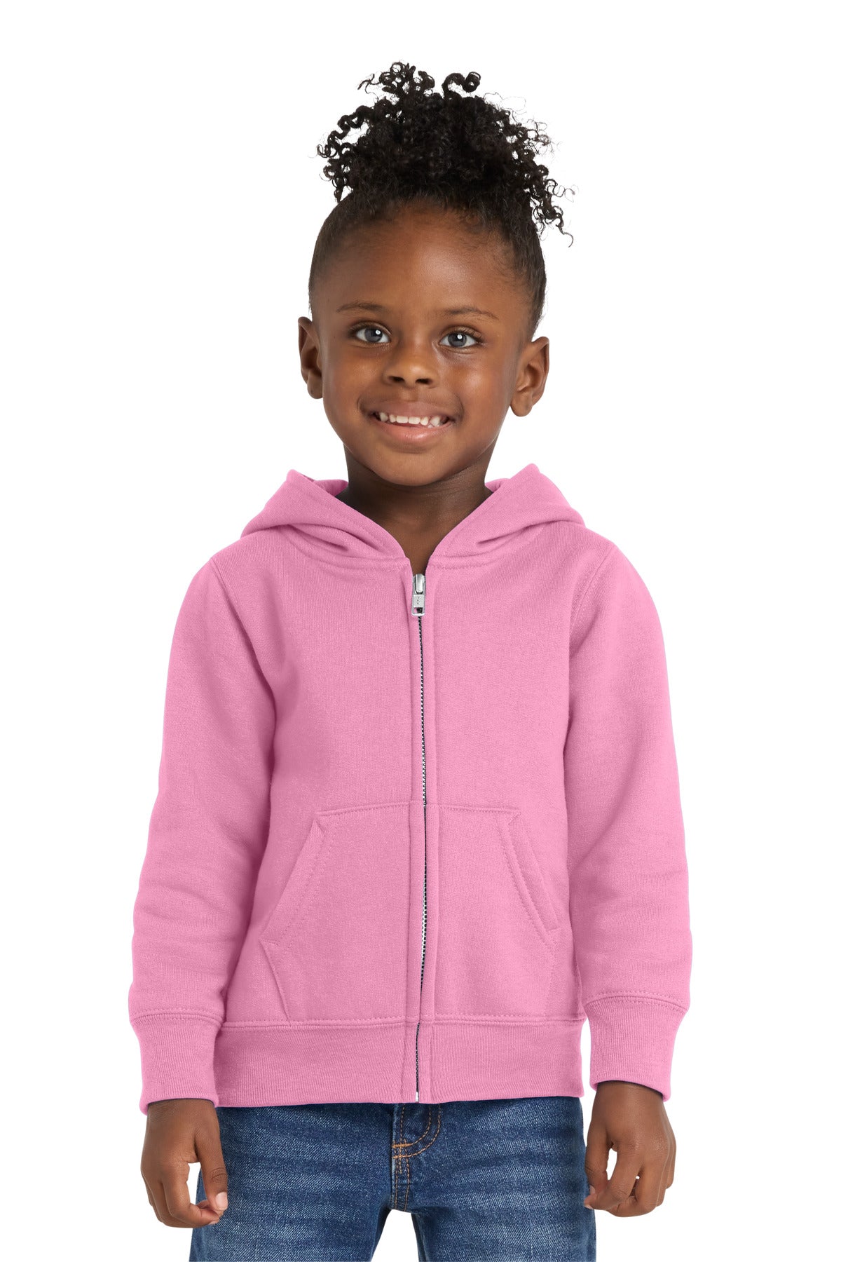Port & Co Toddler Core Fleece Full-Zip Hooded Sweatshirt