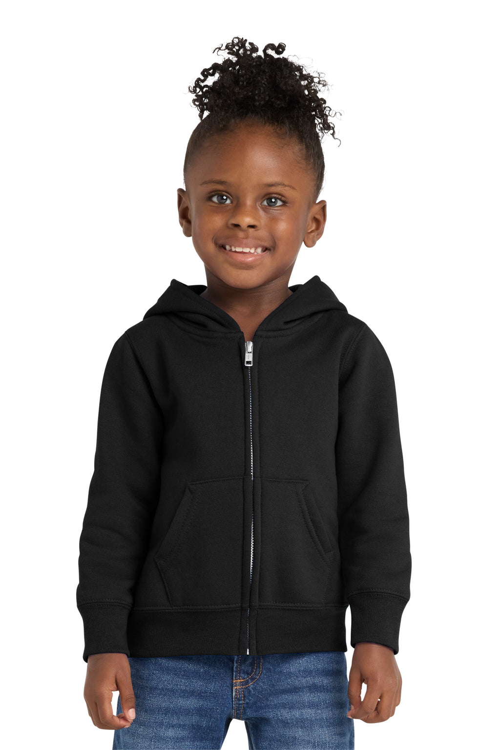 Port & Co Toddler Core Fleece Full-Zip Hooded Sweatshirt