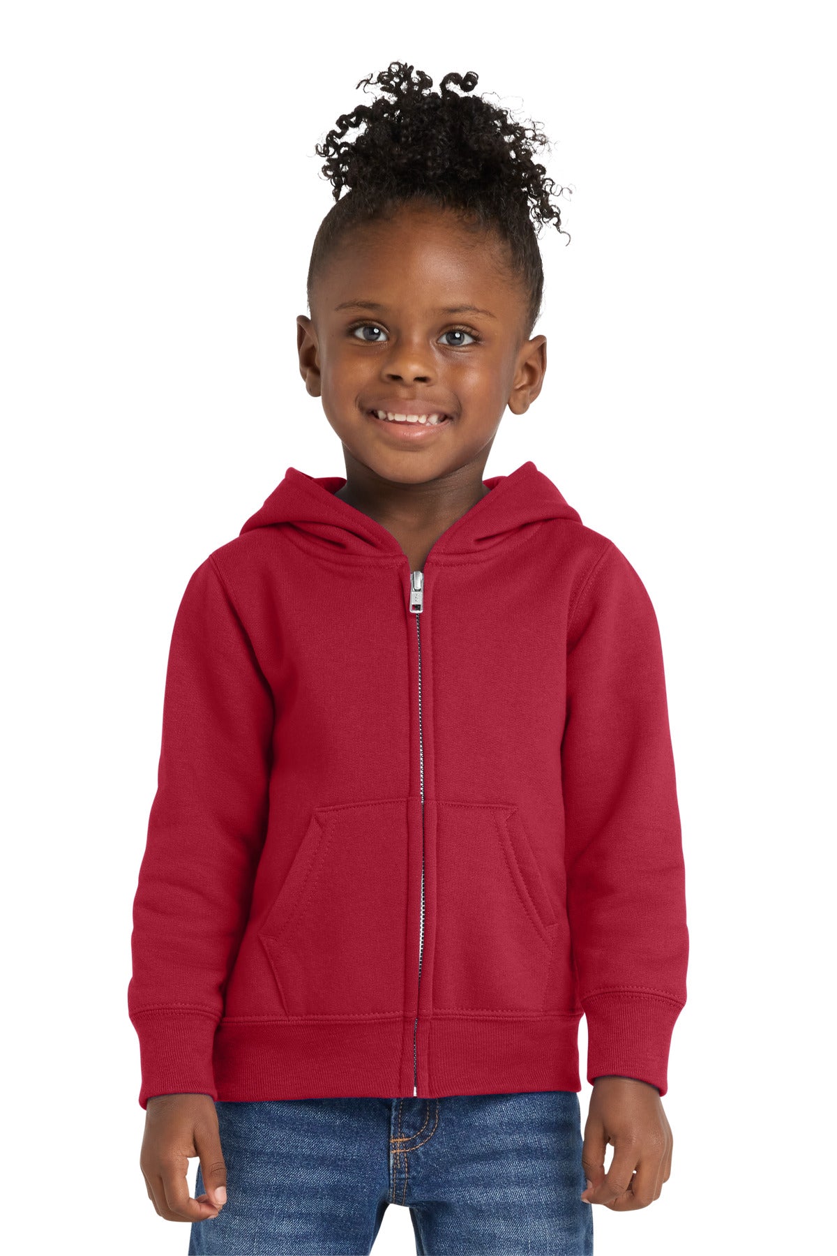 Port & Co Toddler Core Fleece Full-Zip Hooded Sweatshirt