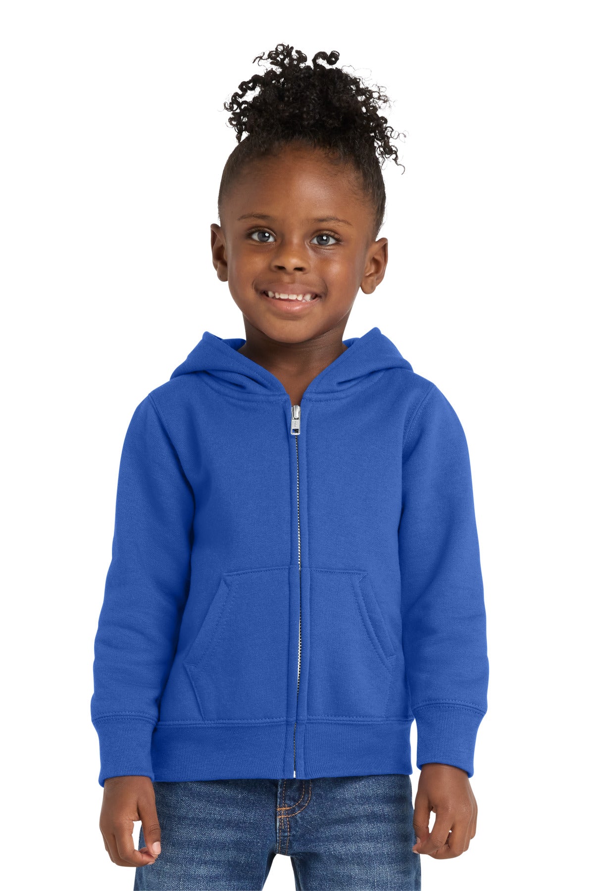 Port & Co Toddler Core Fleece Full-Zip Hooded Sweatshirt