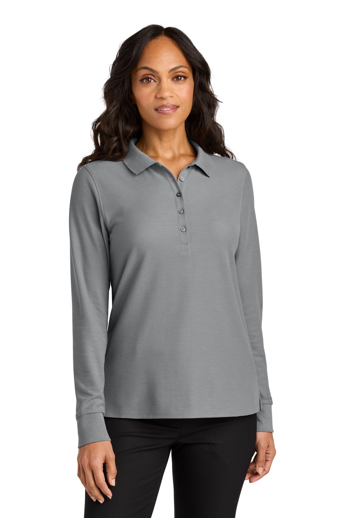 Port Authority® Women's Wearever Signature Pique Long Sleeve Polo