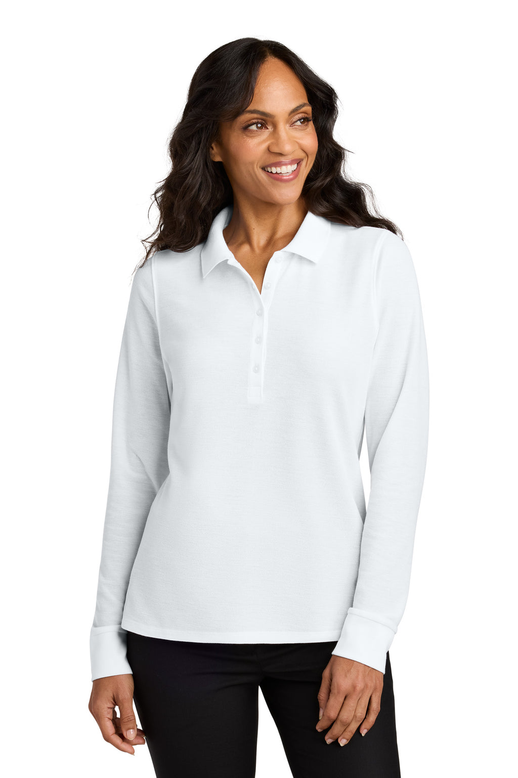 Port Authority® Women's Wearever Signature Pique Long Sleeve Polo