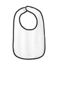 Rabbit Skins Infant Contrast Trim Terry Bib