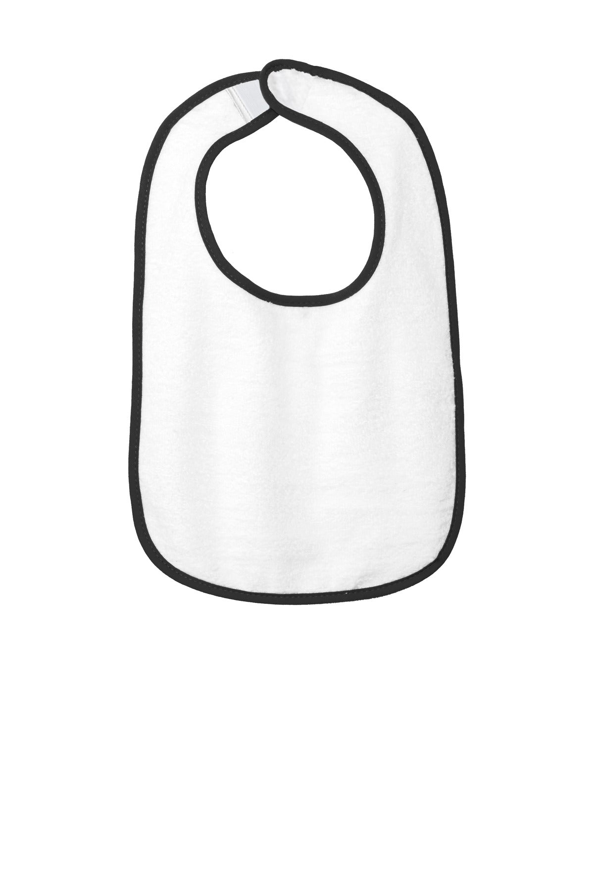 Rabbit Skins Infant Contrast Trim Terry Bib