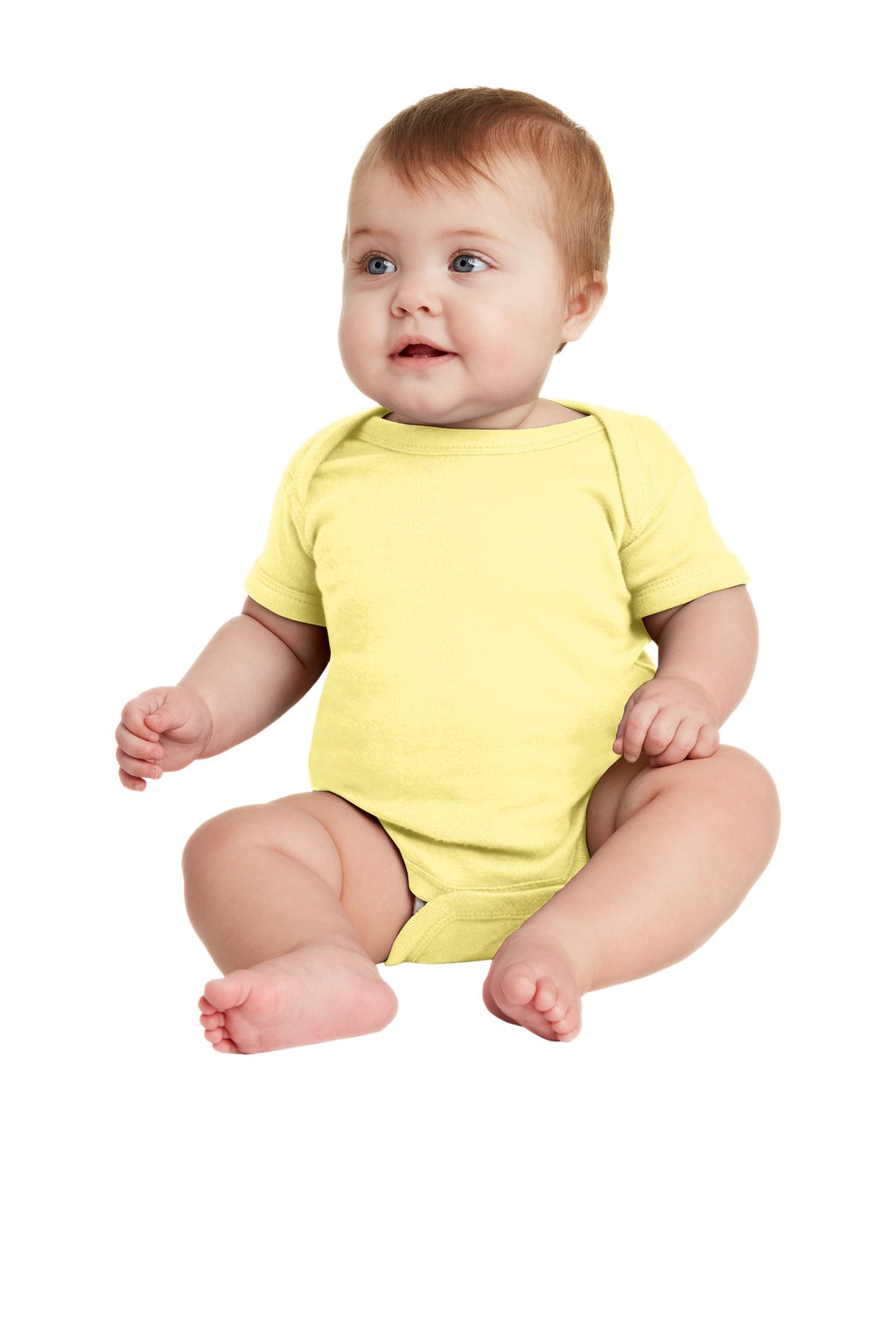 Rabbit Skins Infant Short Sleeve Baby Rib Bodysuit
