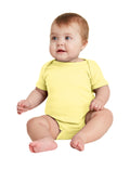 Rabbit Skins Infant Short Sleeve Baby Rib Bodysuit