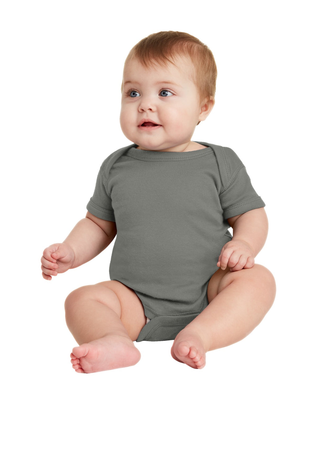 Rabbit Skins Infant Short Sleeve Baby Rib Bodysuit