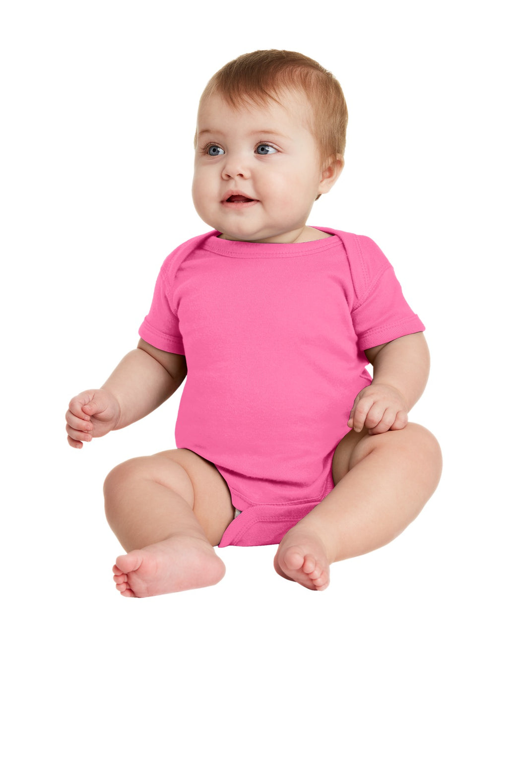 Rabbit Skins Infant Short Sleeve Baby Rib Bodysuit