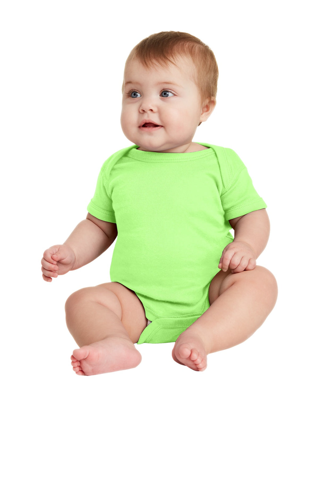 Rabbit Skins Infant Short Sleeve Baby Rib Bodysuit