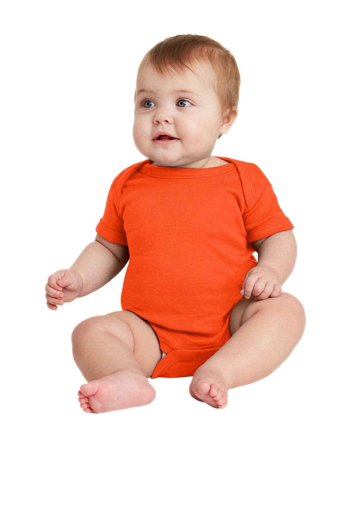 Rabbit Skins Infant Short Sleeve Baby Rib Bodysuit