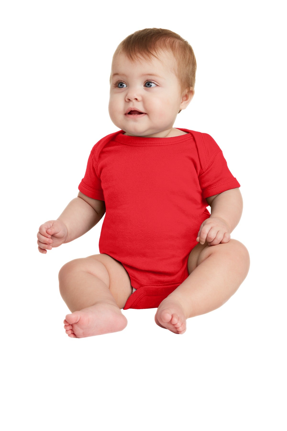 Rabbit Skins Infant Short Sleeve Baby Rib Bodysuit