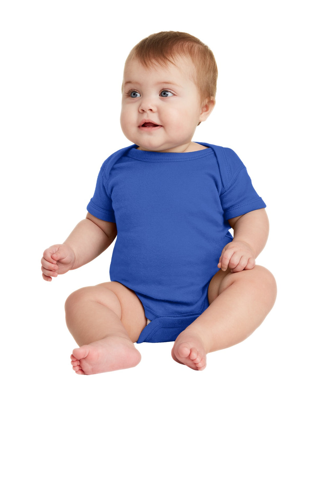Rabbit Skins Infant Short Sleeve Baby Rib Bodysuit